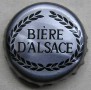 Kronkorken D`Alsace Bière Frankreich 1980 1980er silber Bière D  Alsace