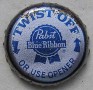 Kronkorken Pabst USA 1980 1980er silber Pabst Blue Ribbon twist off  or use opender