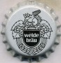 Kronkorken welde bräu Deutschland 1978 1970er weiß welde bräu