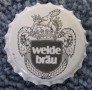 Kronkorken welde bräu Deutschland 1970 1970er weiß welde bräu