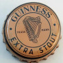 Kronkorken Guinness Irland, Republik 1980 1980er ocker Guinness Extra Stout Trade Mark