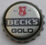 Kronkorken Beck's Deutschland 2012 2010er gold BECK`S GOLD REG. TM.