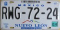 Nummernschilder / Kfz-Kennzeichen Mexiko 2002 2000er Nuevo Leon
