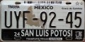 Nummernschilder / Kfz-Kennzeichen Mexiko 2001 2000er San Luis Potosi