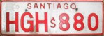 Nummernschilder / Kfz-Kennzeichen Chile 1985 1980er