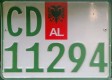 Nummernschilder / Kfz-Kennzeichen Albanien 1995 1990er CD
