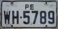 Nummernschilder / Kfz-Kennzeichen Peru 1975 1970er