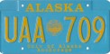 Nummernschilder / Kfz-Kennzeichen USA 1990 1990er Alaska AK