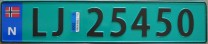 Nummernschilder / Kfz-Kennzeichen Norwegen 2006 2000er