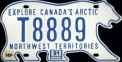 Nummernschilder / Kfz-Kennzeichen Kanada 1986 1980er Northwest Territories