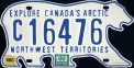 Nummernschilder / Kfz-Kennzeichen Kanada 1991 1990er Northwest Territories