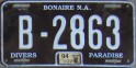 Nummernschilder / Kfz-Kennzeichen Niederländische Antillen 1993 1990er Bonaire
