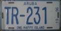 Nummernschilder / Kfz-Kennzeichen Aruba 1996 1990er Aruba