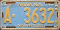 Nummernschilder / Kfz-Kennzeichen Aruba 1983 1980er Aruba
