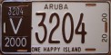 Nummernschilder / Kfz-Kennzeichen Aruba 2000 2000er Aruba