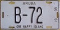Nummernschilder / Kfz-Kennzeichen Aruba 1998 1990er Aruba