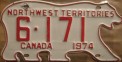 Nummernschilder / Kfz-Kennzeichen Kanada 1974 1970er Northwest Territories