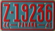Nummernschilder / Kfz-Kennzeichen Panama 1944 1940er