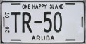 Nummernschilder / Kfz-Kennzeichen Aruba 2007 2000er Aruba