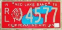 Nummernschilder / Kfz-Kennzeichen USA 1978 1970er Minesota MN tribe