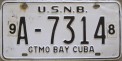 Nummernschilder / Kfz-Kennzeichen Kuba 1978 1970er US