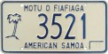 Nummernschilder / Kfz-Kennzeichen Amer.-Samoa 1977 1970er
