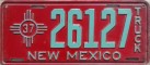 Nummernschilder / Kfz-Kennzeichen USA 1937 1930er New Mexico NM