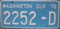 Nummernschilder / Kfz-Kennzeichen USA 1976 1970er Washington WA