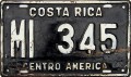Nummernschilder / Kfz-Kennzeichen Costa Rica 1972 1970er