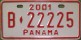 Nummernschilder / Kfz-Kennzeichen Panama 2001 2000er