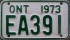 Nummernschilder / Kfz-Kennzeichen Kanada 1973 1970er Ontario