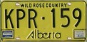 Nummernschilder / Kfz-Kennzeichen Kanada 1975 1970er Alberta