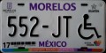 Nummernschilder / Kfz-Kennzeichen Mexiko 2013 2010er Morelos