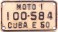 Nummernschilder / Kfz-Kennzeichen Kuba 1950 1950er