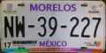 Nummernschilder / Kfz-Kennzeichen Mexiko 2013 2010er Morelos