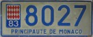Nummernschilder / Kfz-Kennzeichen Monaco 1978 1970er