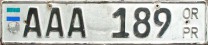 Nummernschilder / Kfz-Kennzeichen Sierra Leone, Republik 1999 1990er