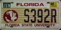 Nummernschilder / Kfz-Kennzeichen USA 1995 1990er Florida FL