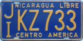 Nummernschilder / Kfz-Kennzeichen Nicaragua 1981 1980er