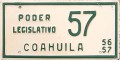 Nummernschilder / Kfz-Kennzeichen Mexiko 1956 1950er Coahuila Gov