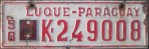 Nummernschilder / Kfz-Kennzeichen Paraguay 1998 1990er Lique