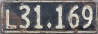 Nummernschilder / Kfz-Kennzeichen Neuseeland 1941 1940er L = Light Truck