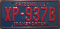 Nummernschilder / Kfz-Kennzeichen USA 1973 1970er Arizona AZ