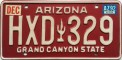 Nummernschilder / Kfz-Kennzeichen USA 1980 1980er Arizona AZ