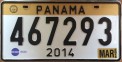 Nummernschilder / Kfz-Kennzeichen Panama 2014 2010er
