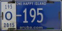 Nummernschilder / Kfz-Kennzeichen Aruba 2015 2010er Aruba