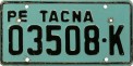 Nummernschilder / Kfz-Kennzeichen Peru 1969 1960er