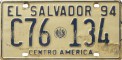 Nummernschilder / Kfz-Kennzeichen El Salvador 1994 1990er