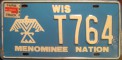 Nummernschilder / Kfz-Kennzeichen USA 1994 1990er Wisconsin WI tribe