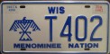 Nummernschilder / Kfz-Kennzeichen USA 1980 1980er Wisconsin WI tribe